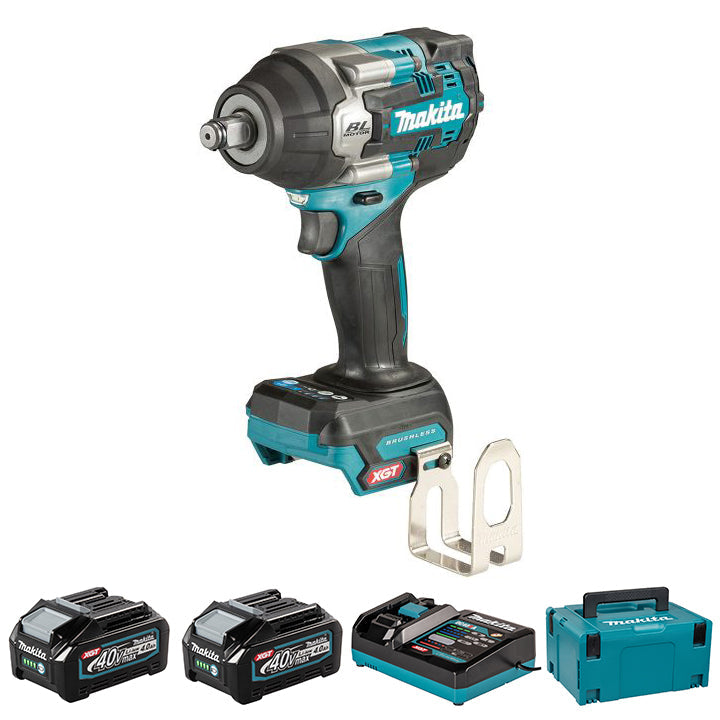 Makita TW007G Impact Wrench, Battery, Charger Bundle