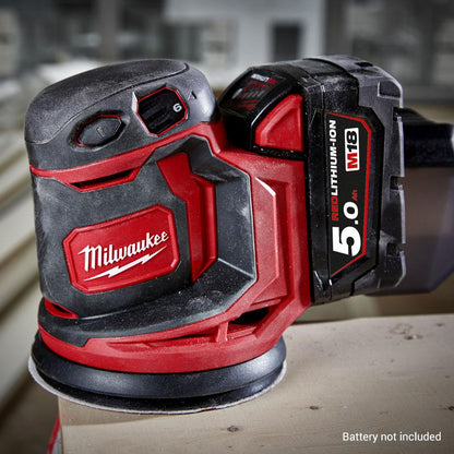Milwaukee M18 BOS125 125mm Cordless Random Orbital Sander – Bare Unit