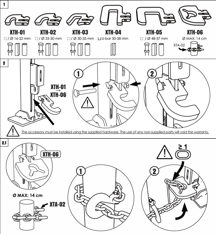 Hook XTH-04 (for posts 32-37mm)