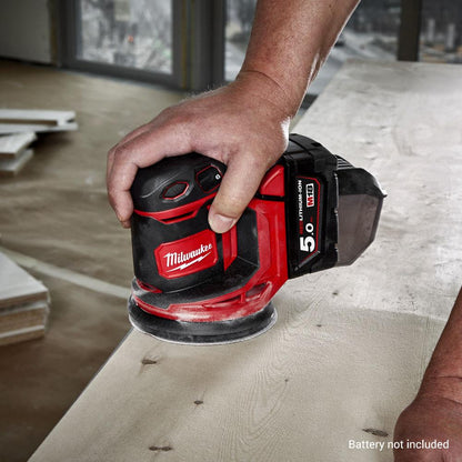 Milwaukee M18 BOS125 125mm Cordless Random Orbital Sander – Bare Unit