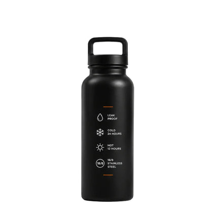 Hines Hardware Insulated Stainless Steel Water Bottle – Black