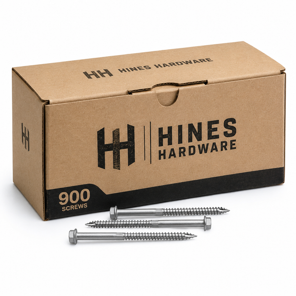 Hines Hardware Heavy-Duty Connector Screws – 900 Pack