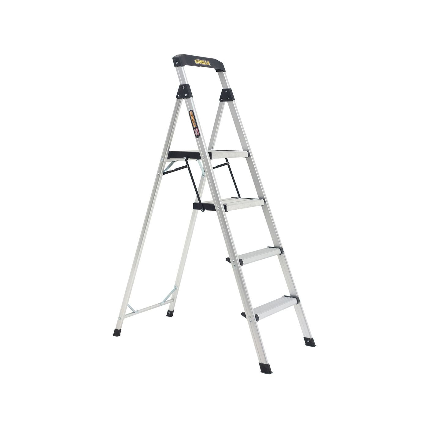 4 Step Aluminium Folding Ladder with Safety Platform