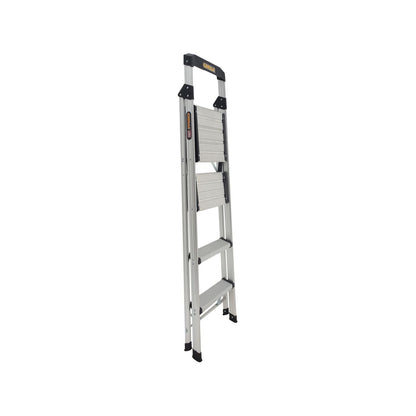 4 Step Aluminium Folding Ladder with Safety Platform