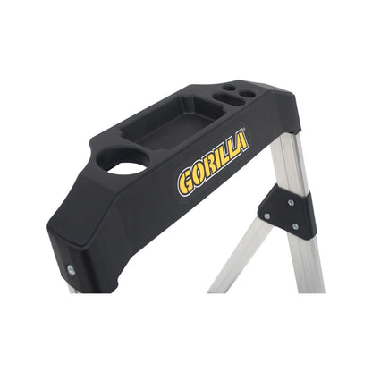 4 Step Aluminium Folding Ladder with Safety Platform
